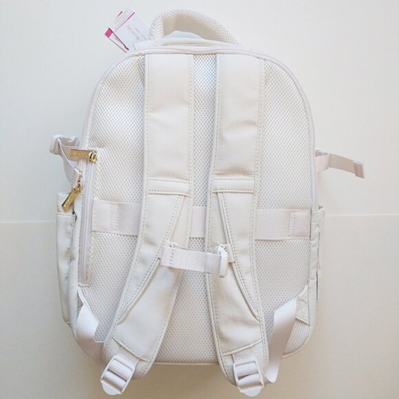 Issac Mizrahi NWT Cooler Stanely Viral TikTok Cream Expandable Backpack Bag NEW! - Picture 2 of 9